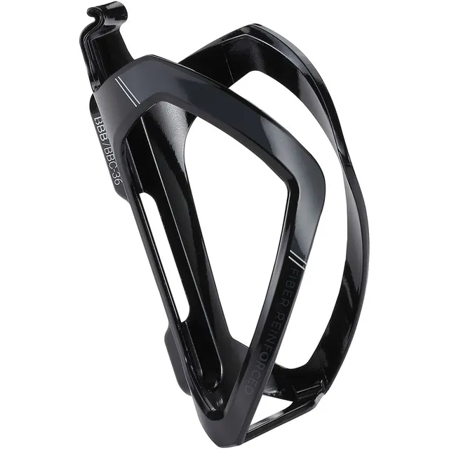 Koszyk na bidon BBB FlexCage one size, czarny błyszczący