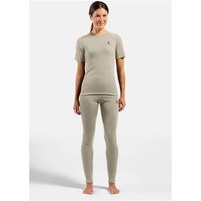 Bielizna termoaktywna z długim rękawem Odlo BL TOP crew neck s/s ACTIVE WARM szara S