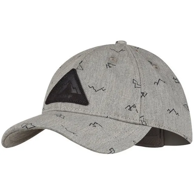 Czapka z daszkiem BUFF BASEBALL CAP NEEM GREY-GREY one size