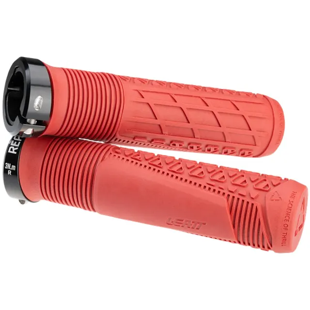 Gripy rowerowe LEATT Grips ReaFlex 6.0 Regular O31mm one size, Regular 31 mm, pomarańczowy (Lava)