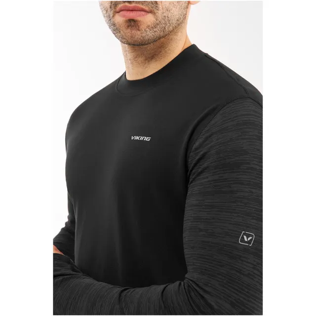 Bielizna męska VIKING Novena Man Set Merino czarna XXXL