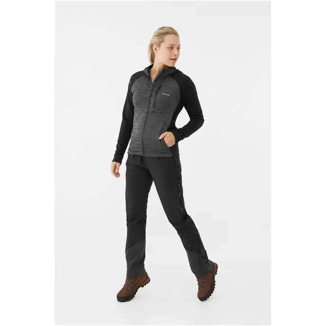 Bluza damska VIKING Delmore Hoodie Lady rozpinana z kapturem czarna S