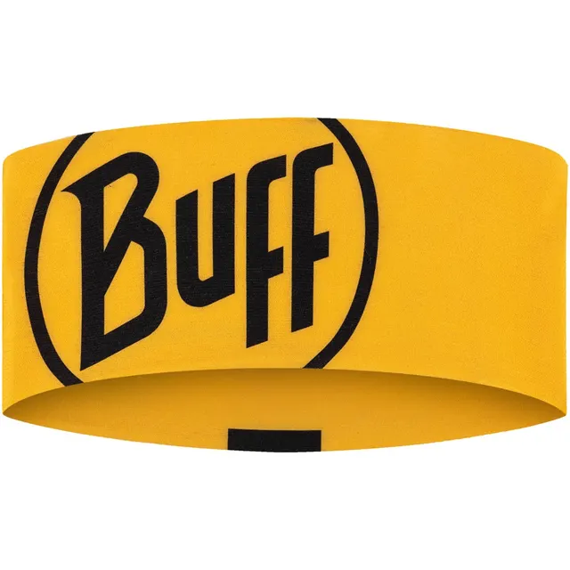 Opaska BUFF COOLNET UV® WIDE HEADBAND LOGO YELLOW one size