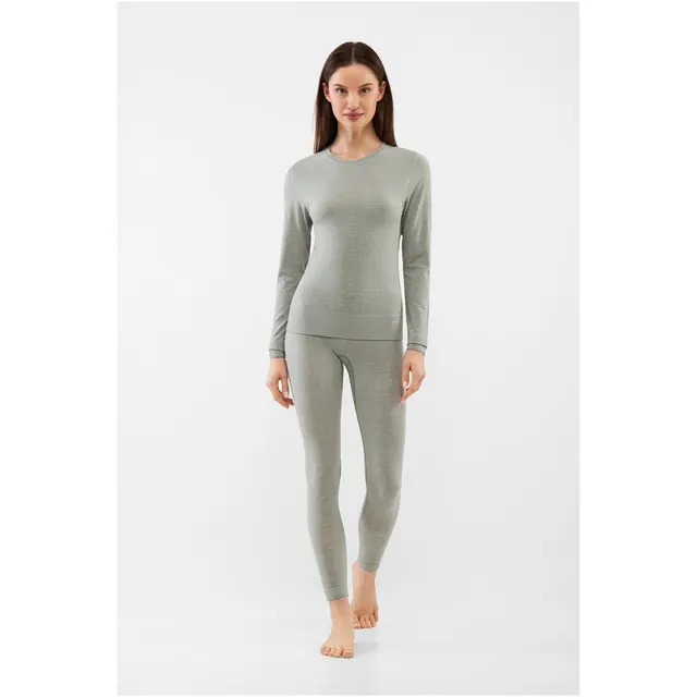 Bielizna damska VIKING Sigrid Lady Set Bamboo szara XXL
