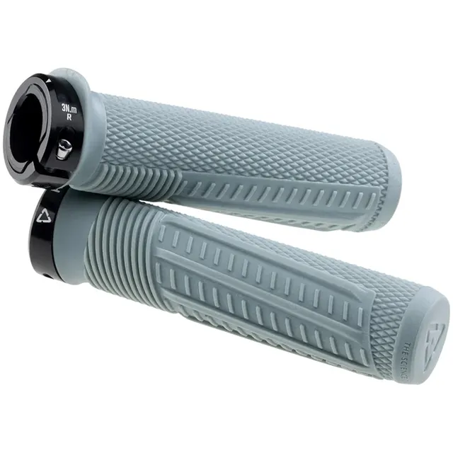 Gripy rowerowe LEATT Grips ReaFlex 6.0 Half Waffle Thin O30mm one size, szary (Granite)