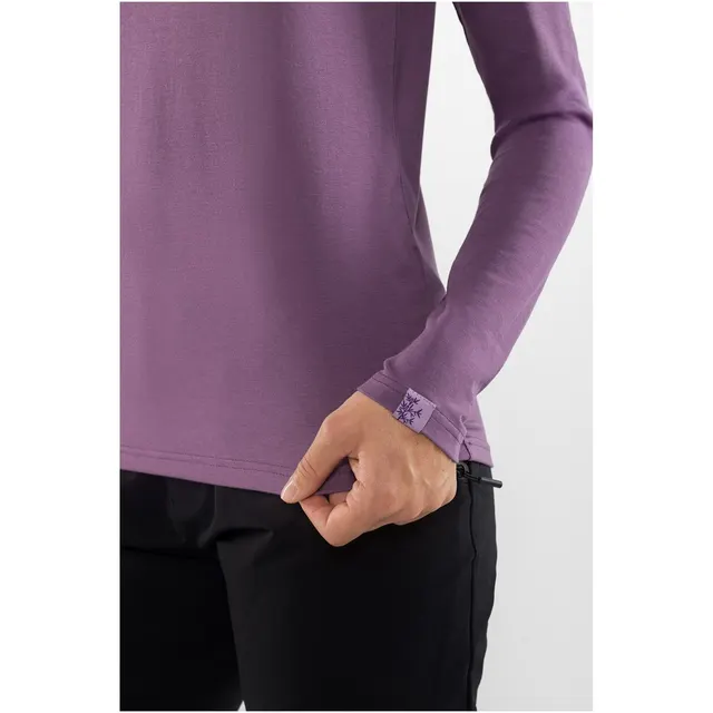 Longsleeve damski VIKING Escalante Lady Bamboo fioletowy L
