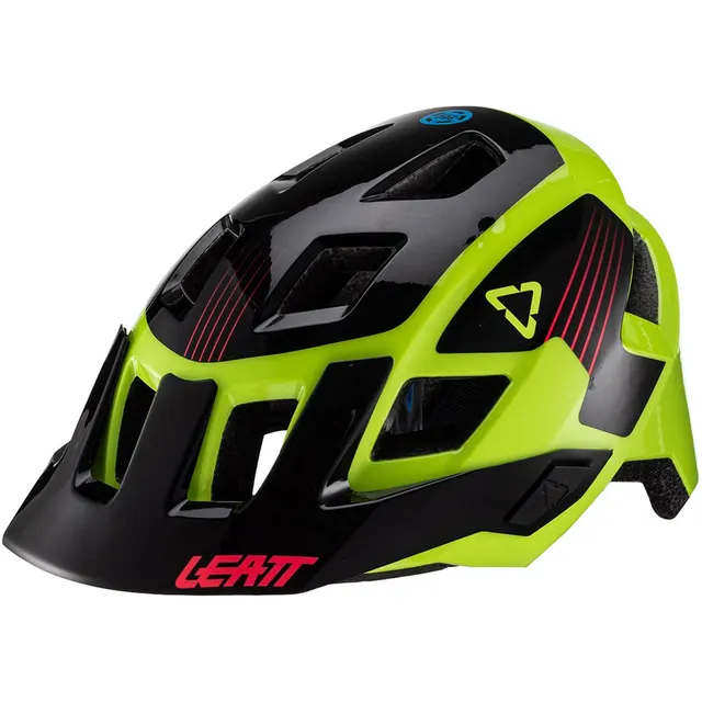 Kask rowerowy dziecięcy LEATT Helmet MTB AllMtn 1.0 Junior V22 XS, limonkowy