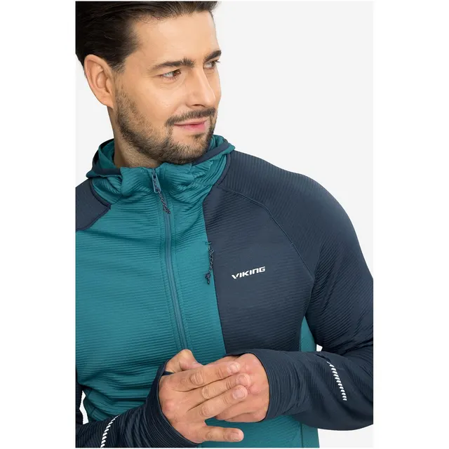 Bluza męska VIKING Birger Man rozpinana z kapturem niebiesko granatowa XXL