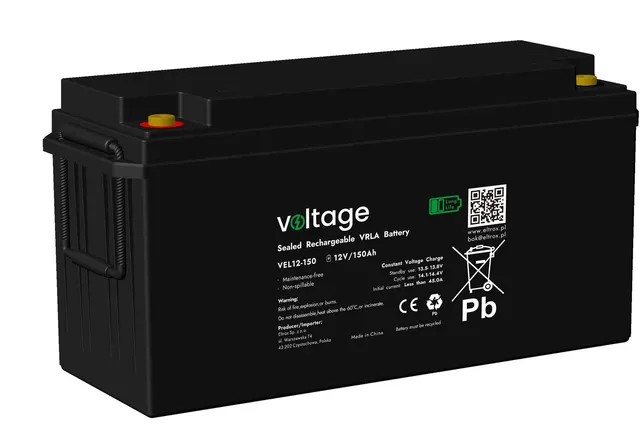 Akumulator AGM Voltage Long Life 12V 150Ah VEL12-150 (Żywotność 15 lat)