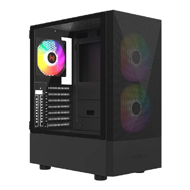 Obudowa KRUX Vako Pro ATX z oknem bez zasilacza czarna