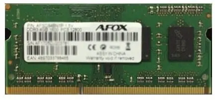 AFOX SO-DIMM DDR3 8G 1600MHZ LV 1 35V AFSD38BK1L