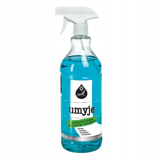 MILL CLEAN UMYJE Płyn do mycia szyb niebieski 1l