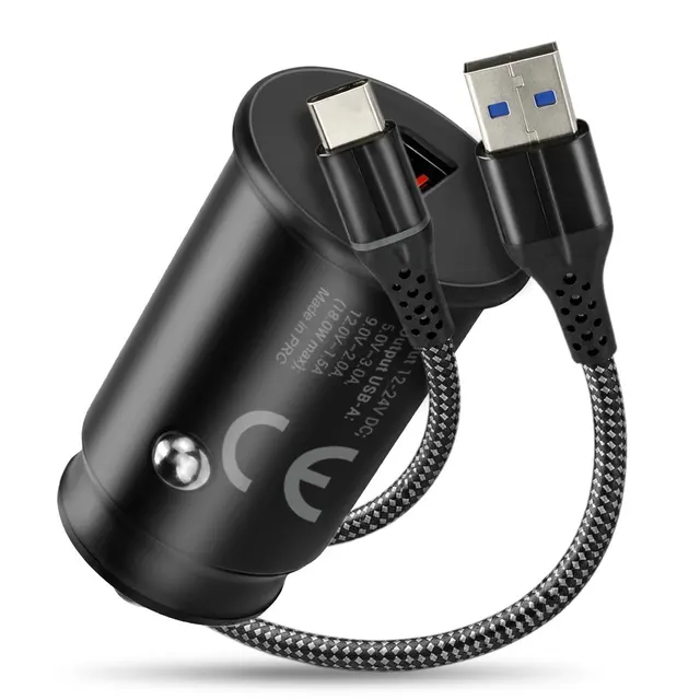 EVERACTIVE ŁADOWARKA SAMOCHODOWA 1 X USB CZARNA + KABEL CC-15QC