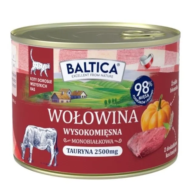 BALTICA SMAKI REGIONÓW Kot dorosły Wołowina z wątróbką 185g
