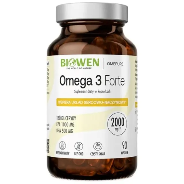 BIOWEN Omega 3 Forte 1000 mg EPA 500 mg DHA - 90 kapsułek