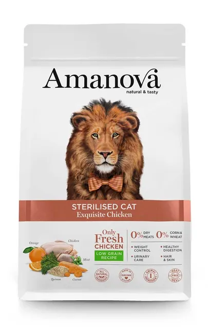 Amanova Sterilised Cat Chicken 1 5kg