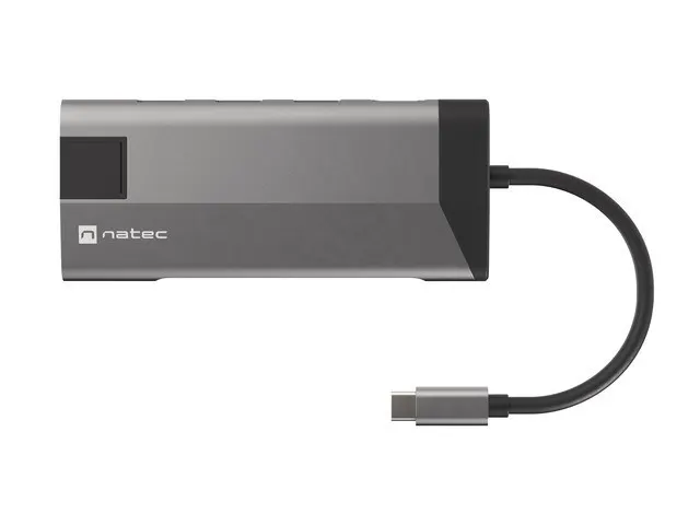 NATEC MULTIPORT ADAPTER FOWLER PLUS USB-C-> USB 3.0 3X HDMI 4K USB-C PD RJ45 MICRO SD NMP-1690