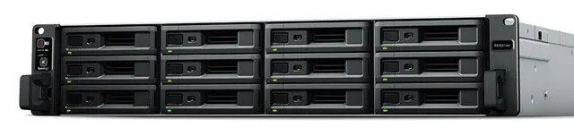 NAS Synology RS3621xs+; 2U RACK; 12x (3.5 SATA HDD/2.5 SATA SSD); Intel Xeon D-1541; 8 GB DDR4 ECC UDIMM (max. 64GB) 4x 1GbE RJ-45 2x 10GbE RJ-45