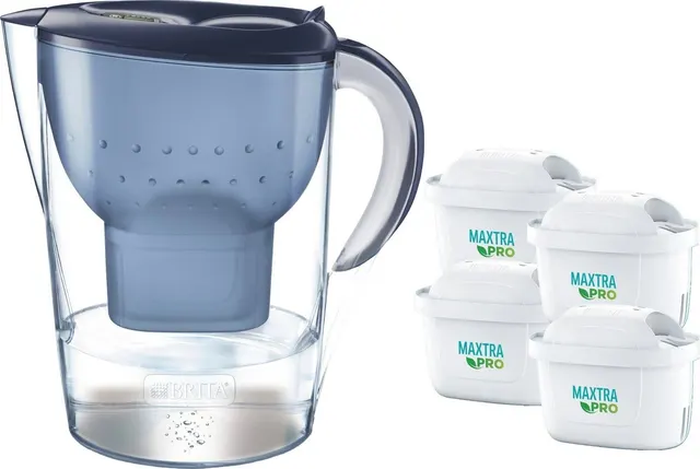 Dzbanek Brita Marella XL + 4 wkł. Maxtra (niebieski; 3 5l)