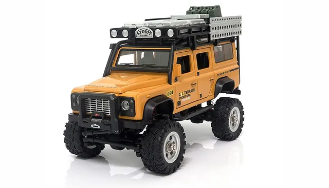 Samochód zdalnie sterowany Amewi RC Car D90X28 Crawler 4WD Li-Po Akumulator 300mAh Żółty wiek 8+