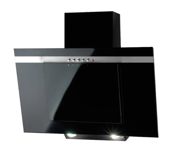 Okap kominowy AKPO WK-4 NERO LINE ECO 50 cm, LED liniowy, czarny
