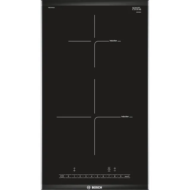 Płyta indukcyjna Bosch PIB375FB1E Serie 4 30 cm, 2 pola, PowerBoost, timer, czarny