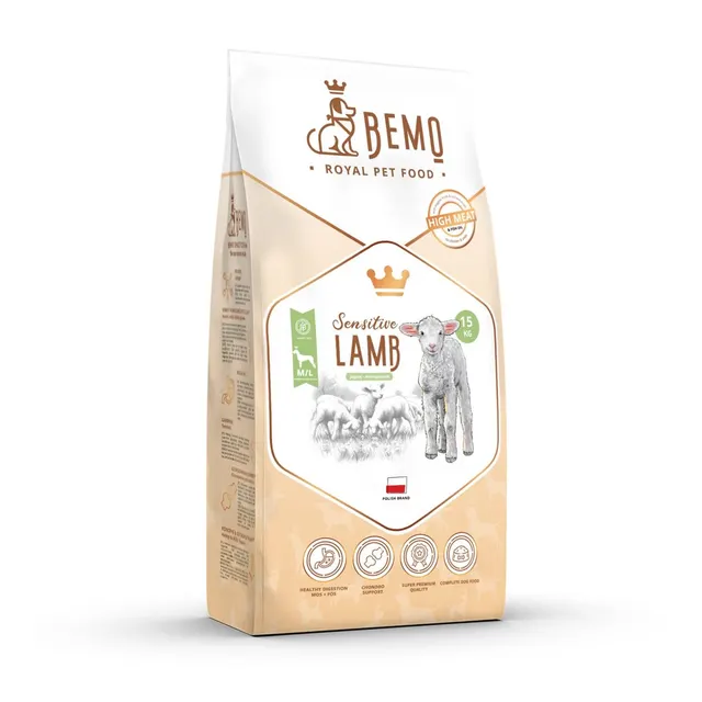 Bemo Karma sucha Sensitive Lamb - jagnięcina medium/large 15kg