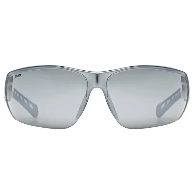 UVEX Equate Okulary rowerowe White Matt/Mir.Silver