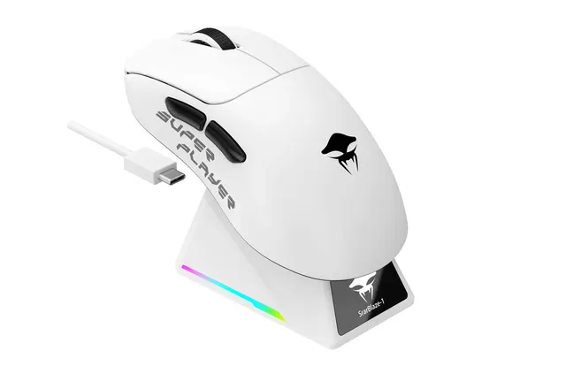 Mysz gamingowa bezprzewodowa Havit StarBlaze-1 (biało-czarny)