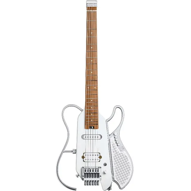 DONNER-HUSH-X-LIVE-WHITE - Gitara elektryczna z wbudowanym głośnikiem