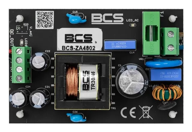 BCS BCS-ZA4802 moduł zasilaczy 90 W Czarny