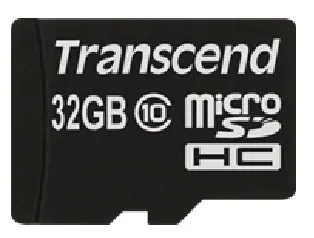 SD microSD Card 32GB Transcend SDHC Class10 w/adapter