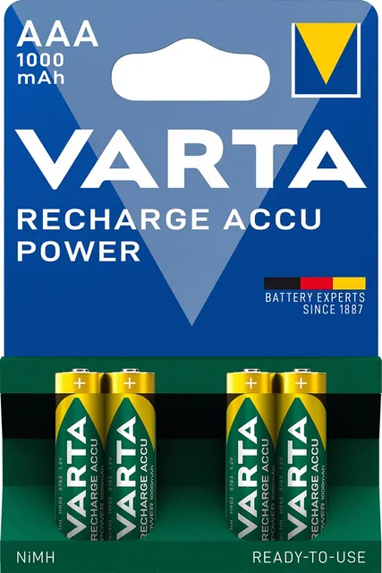 Zestaw akumulatorków AAA VARTA Ready2Use 5703301404 (1000mAh ; Ni-MH)