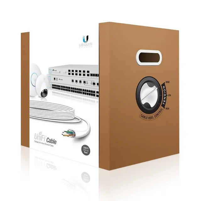 Kabel Ubiquiti UniFi Indoor Cable CMR (U-Cable-C6-CMR) Cat. 6 UTP Box 305m White