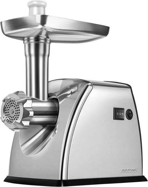 Maszynka do mielenia mięsa MPM MMM-07M 1800W 3 sitka z otworami nasadki do wędlin i pasztecików