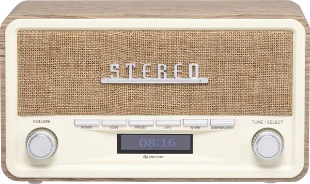 Radio retro Denver DAB-18 ligh wood