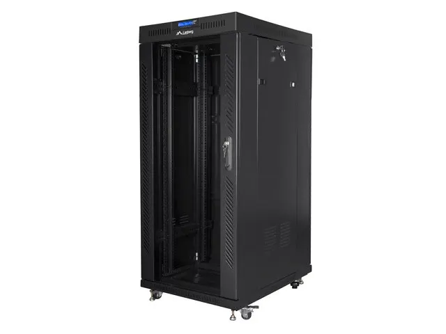 LANBERG SZAFA STOJĄCA RACK 19 37U 800X1000 DRZWI SZKLANE LCD CZARNA (FLAT PACK) FF01-8037-12BL