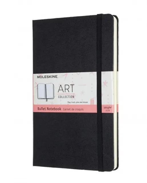 MOLESKINE Notes L (13x21cm) Art Bullet w kropki twarda oprawa 160 stron czarny