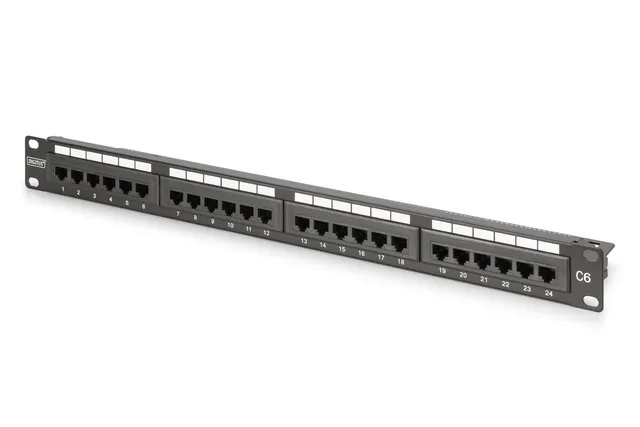 Digitus Patch panel CAT 6 klasa E nieekranowany