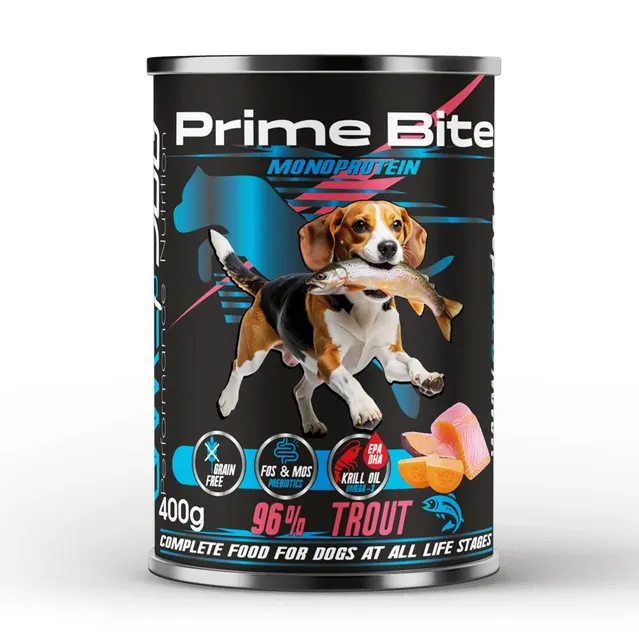 GAME DOG Prime Bite pstrąg batat monoproteinowa 400g