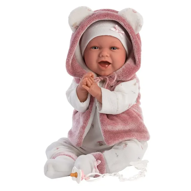 Lalka Llorens LL-74070 bobas śmiejący się Mimi 42cm