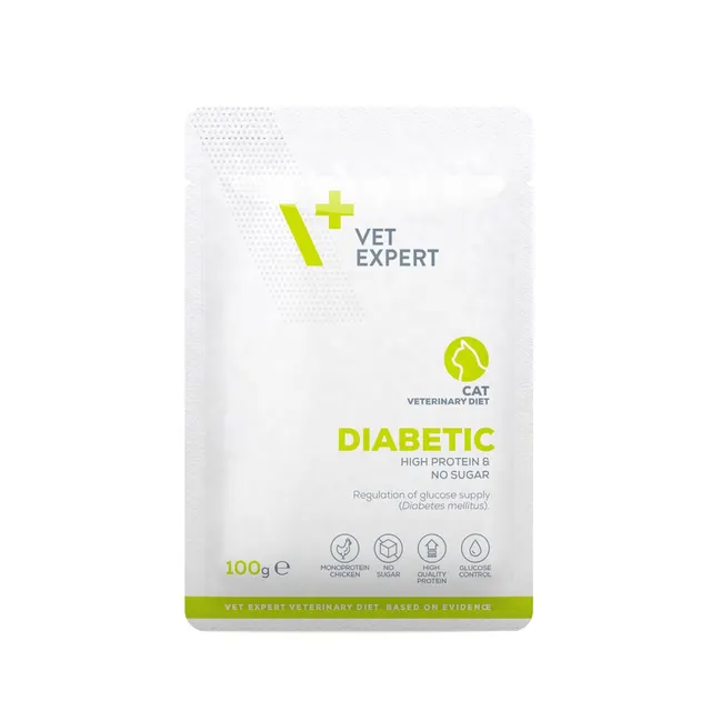 VetExpert Veterinary Diet Diabetic Cat 100g Pouch