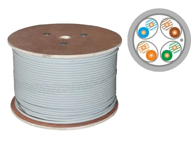 Alantec Kabel F/FTP kat.6A sieciowy LSOH Dca 4x2x23 AWG 10Gb/s 700 MHz 500m (KIFF6ALSOH500D)