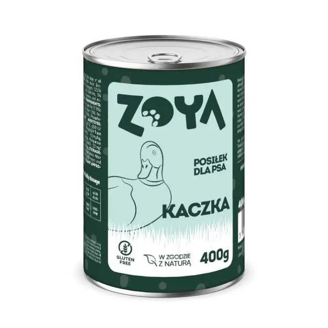 ZOYA Kaczka – puszka mokra karma dla psów 400g