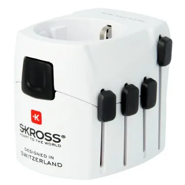 Skross PRO adapter wtyczek zasilających Uniwersalne Biały