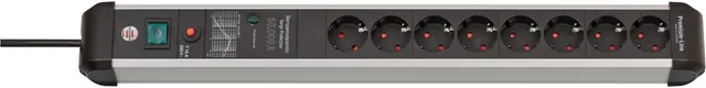 Listwa przeciwprzepięciowa Brennenstuhl 1391010800 aluminium (elok) czarna