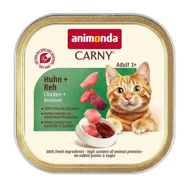 ANIMONDA CARNY karma dla kota kurczak dziczyzna 85g