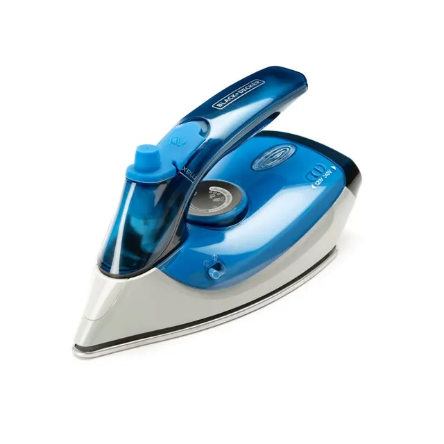 Żelazko turystyczne Black+Decker BXIR1000E 1000W, 0 04l, uderzenie pary 20 g/min, 112 x 228 x 123 mm