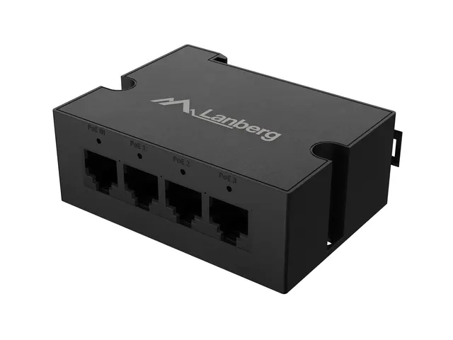 LANBERG SWITCH POE EXTENDER 1XIN 3XOUT 100MB FAST ETHERNET DIN RAIL 30W