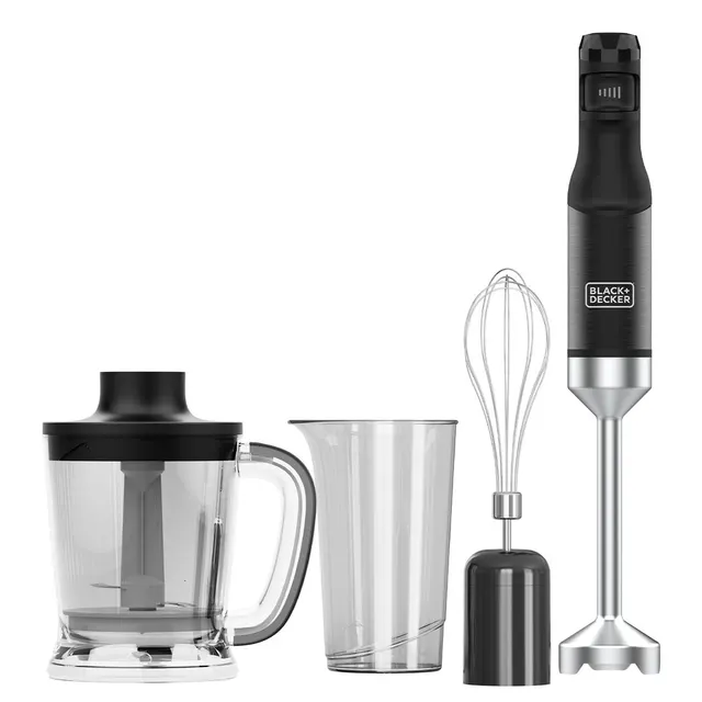 Blender ręczny Black+Decker BXHBA1501E 1500W, 3 funkcje, technologia bezstopniowa